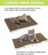 Cat Scratching Board - Corrugate Cat Scratcher with Catnip, Double-Sided Usability, Pack of 2