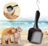 wonderfulwu Cat Litter Scoop with Handle, Small Hole Reptile Litter Cleaner