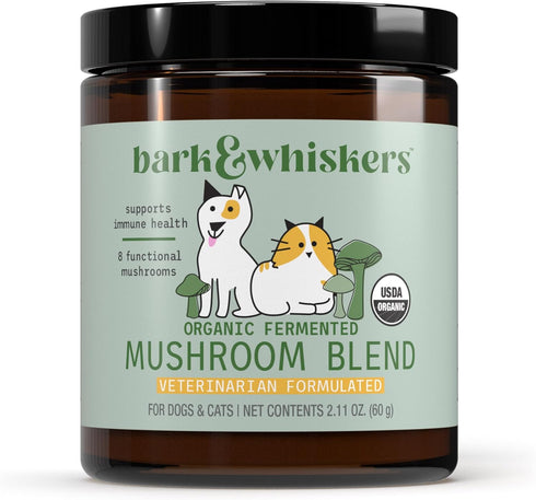 Dr. Mercola Bark & Whiskers Organic Fermented Mushroom Blend - Cat &