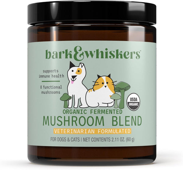 Dr. Mercola Bark & Whiskers Organic Fermented Mushroom Blend - Cat &