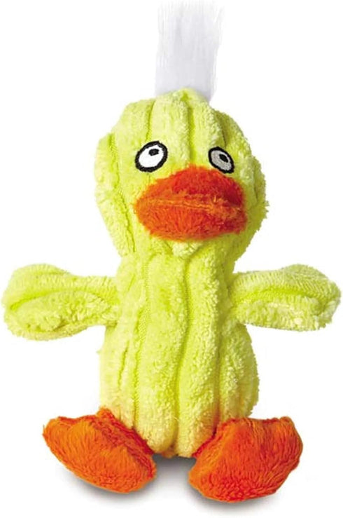 Grriggles Quackling Plush Dog Toy with Soundchip, Yellow, 7" Large