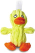 Grriggles Quackling Plush Dog Toy with Soundchip, Yellow, 7" Large