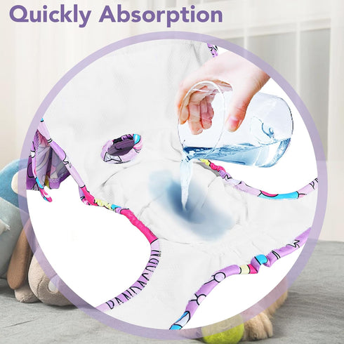 4 Packs XPCARE Reusable Dog Diapers - Absorbent, Leak-Proof for Female Dogs (Large)