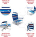 300lbs SunnyFeel Low Folding Beach Chair for Adults, Lightweight Beach Chair, Portable Camping Sand Chairs with Hard