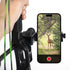 Universal Aluminum Alloy Phone Holder for Compound Bow, Smartphone Mount for Archery Hunting, Instant Recorder