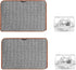2PCS Natural Sisal Cat Scratching Mat, 11.8"x7.9" Gray Couch Cover for Grinding Claws and Protector