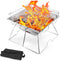 Odoland Folding Campfire Grill, 304 Stainless Steel Barbeque Grill, Portable Camping Grill with Carrying Bag