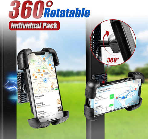 NOKINS Golf Cart Magnetic Phone Holder for EZGO/Club Car/Yamaha, Universal Mount for iPhone/Galaxy/Google Pixel