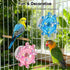 JNCWYP 2 Pack Finches Bird Cage Spinning Toy for Parakeets & Cockatiels, Interactive Spinner Rattle Bird Toys, Cage