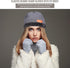 Winter Beanie Hat, Neck Warmer, Touchscreen Gloves Set, Fleece Knitted Caps, Circle Loop Scarf for Men Women