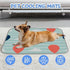 imiBBWQu Summer 27" 22" Dog Cooling Mat Hot Balloon Clouds Orange Water Cooler Mat Washable Dog Cooling Pad Beds Extra