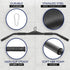 Yes4All Wide Grip Curl LAT Pull Down Bar Attachments - Rubber Handgrips/Curl Bar/Press Down for Cable Pulley System