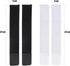 Youth Soccer Shin Guard Straps - 4 PCS Adjustable Elastic Shin Straps for Kicking, Running, Cycling, Black and White