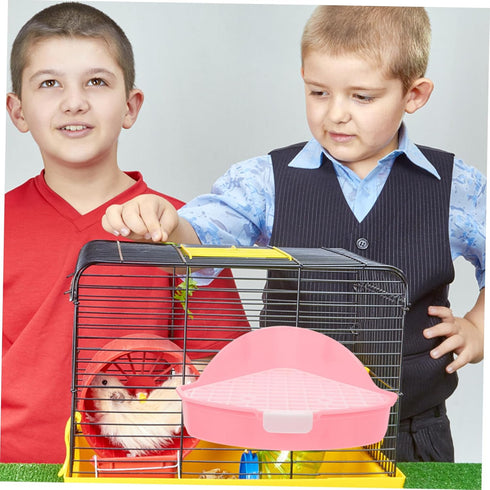 MERRYHAPY Rabbit Litter Box Pet Training Toilet for Bunny High Capacity Corner Potty with Detachable for Small Animals