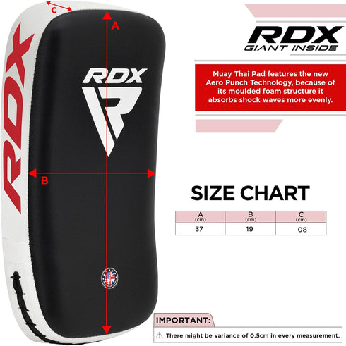 MMA, Elbow RDX Muay Thai Pad for Training, Curved Kickboxing kicking strike Shield, Coaching Kick Boxing, Martial Arts