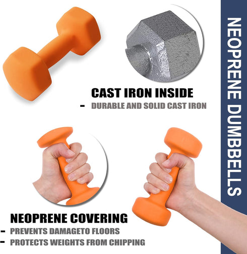 Sets Balelinko Home Gym Equipment Workouts Strength Training Weight Loss Pilates Weights Yoga Weights for Women, Men