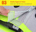 SGODA Large Dog Cooling Vest Harness Cooler Jacket in Grey Green