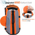 VIVAGLORY Front Float Dog Life Vest, Dog Jacket for Swimming & Boating, Ripstop & Buoyancy for Puppy, XXS, Bright Orange