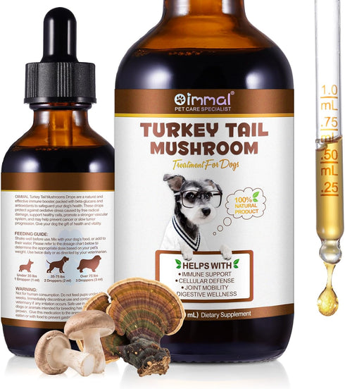 akareni Turkey Tail Mushroom for Dogs, Natural Turkey Tail for Dogs Mushroom Supplement