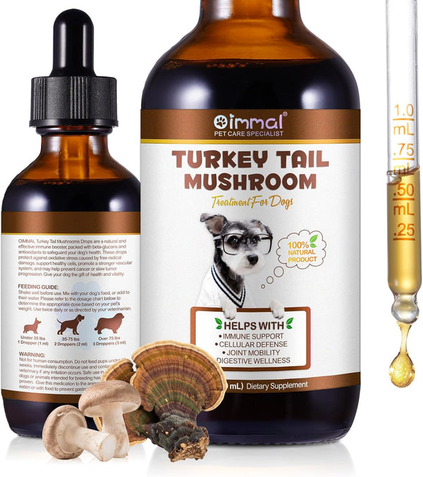 akareni Turkey Tail Mushroom for Dogs, Natural Turkey Tail for Dogs Mushroom Supplement