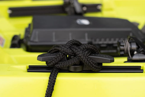 YakAttack GT Cleat XL, Track Mount Line Cleat for 1/2" Rope, Fits GearTrac & Most Kayak Track Systems