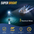 16 Inches 3NM (12-24V) Pontoon Boat Stern Light for Bimini Top, LED Anchor Light Waterproof, White Fold Down Rear