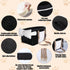 15 lbs,Black Dog Car Seat for Small Dogs, Portable Center Console Dog Car Seat, Pet Booster Seats with Safety Belt