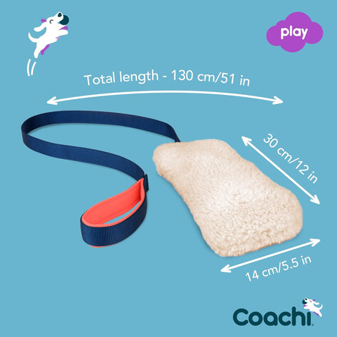 Coachi Chase & Crinkle - A Fun Enrichment Dog Toy for Chase & Play. Soft & Crinkly, Lightweight, Reward Training