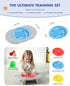 2-in-1 3 3 3-12 Kids Maze Balance Board, Swappable Labyrinths & Challenge Balls, Non-Slip Rubber Base Wobble Board
