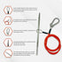 Fish Stringer for Spearfishing - Coated Stainless Steel Cable with Heavy Duty Carabiner