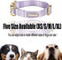 Babole Nylon Dog Collars in Lavender for Small Puppy Dogs, 13 Colors, Adjustable Soft Comfortable Collars with Safety