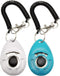 Training Clicker for Pets - Dog, Cat, Horse, Bird, Dolphin, with Wrist Strap, 2 Pack