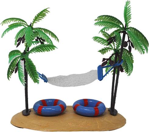 Needzo Hermit Crab Hammock, Climbing Tank Accessory, Food and Water Dish Included,