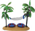 Needzo Hermit Crab Hammock, Climbing Tank Accessory, Food and Water Dish Included,