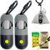 Dog Poop Bags Holder with LED Flashlight | Pet Waste Bags Dispenser for Leash | Grey and Black Container with 30 Bags