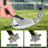 Golf Club Cleaner Brush - Groove Cleaning Tool with Towel and Retractable Lock Clip for Golf Bag