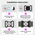 Durable Waterproof Airtag Dog Collar Holder, Lightweight Slide-on Protective Case for Dogs and Cats (Rose, Large)