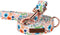 Unique Style Paws Cotton Dog Collar with Bow, Floral Plaid Colorful Design for Small, Medium & Large Dogs