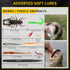 GOTOUR Fishing Lures Accessories Kit with Tackle Box, Fishing Hooks Minnow Crankbait Frog Popper Lure Worm Fishing