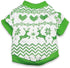 DroolingDog Christmas Reindeer T-Shirt, Green Sweater for Small Dogs, Holiday Clothes