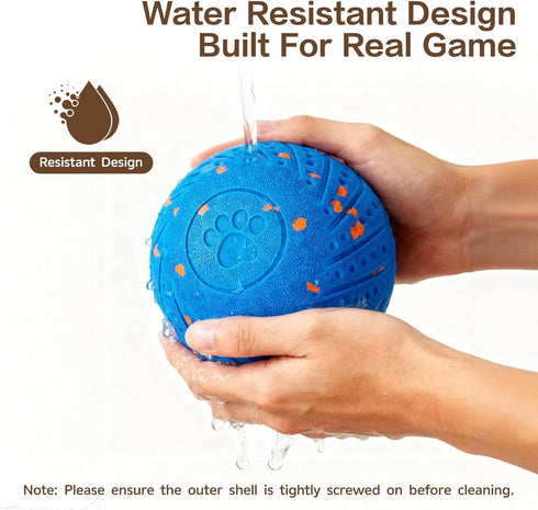 SUJF IP54 Interactive Dog Ball, Smart Interactive Dog Toys for Medium and Large Dogs, Automatic Moving, Bouncing