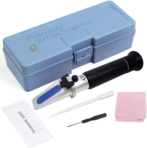 SunGrow Aquarium Refractometer - Measure Salinity of Water with Remarkable Accuracy, Easy Reading