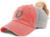 Speedy Pros Womens Western Farm Horse Shoe Distressed Trucker Hats, Ponytail Cap