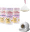 HxCMnia 60 Count Self-Cleaning Litter Box Liners compatible with MW-SCO1/MW-SC02/MW-LR01 - Leakproof &