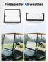 KEMIMOTO Foldable Golf Cart Windshield, Portable Lightweight PVC Compatible with EZGO TXT 1994-2013