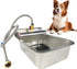 Small Automatic Dog Water Dispenser, 9L Stainless Steel Dog Water Bowl for
