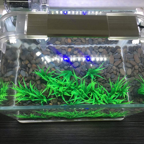 Smoothedo-Pets Aquarium Plants, 20pcs Small Size/1inch Tall Plastic Artificial Plant for Goldfish Waterscape.