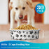 30 Pieces Disposable Dog Bowls Small Pet Feeding Bowls with Printed Pattern Dog Dishes for Small Dogs Pet Paper Food Bowls Travel Bowls for Feeding Dogs and Cats Puppies Dry Wet Food Water (16 oz)