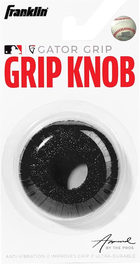 Franklin Sports Baseball Bat Grip Knob - Gator Grip Nub for Improved Grip and Sting Reduction