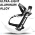 ROCKBROS Alloy Aluminum Bike Water Bottle Holder, Bicycle Cage Brackets, Cup Holder for Road Mountain Bikes, Black